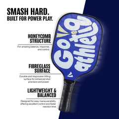 Athletiq FibreGlass Pickleball Paddle with Free Cover - Go Athletiq