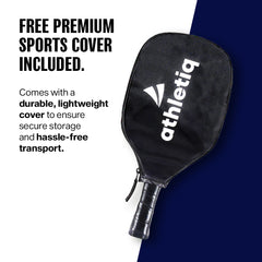 Athletiq FibreGlass Pickleball Paddle with Free Cover - Go Athletiq