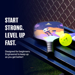 Athletiq FibreGlass Pickleball Paddle with Free Cover - Player