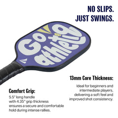 Athletiq FibreGlass Pickleball Paddle with Free Cover - Go Athletiq