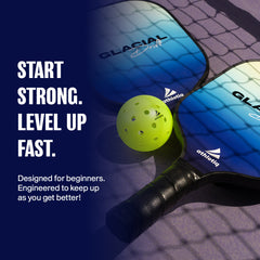 Athletiq FibreGlass Pickleball Paddle with Free Cover - Glacial Design