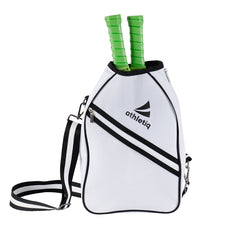 Athletiq Pickleball Crossbody Sports Bag - White