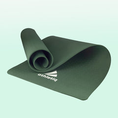 Athletiq FlexPro Yoga Mat (Green) – With Free Carry Strap