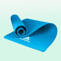 Athletiq FlexPro Yoga Mat (Sky Blue) – With Free Carry Strap