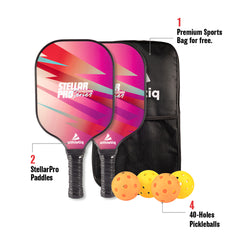 Athletiq Pickleball StellarPro Paddle Set of 2