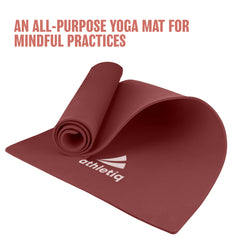 Athletiq ZenPro Yoga Mat (Brown) – With Free Carry Strap