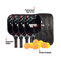 Athletiq Pickleball QuantumPro Paddle Set of 4