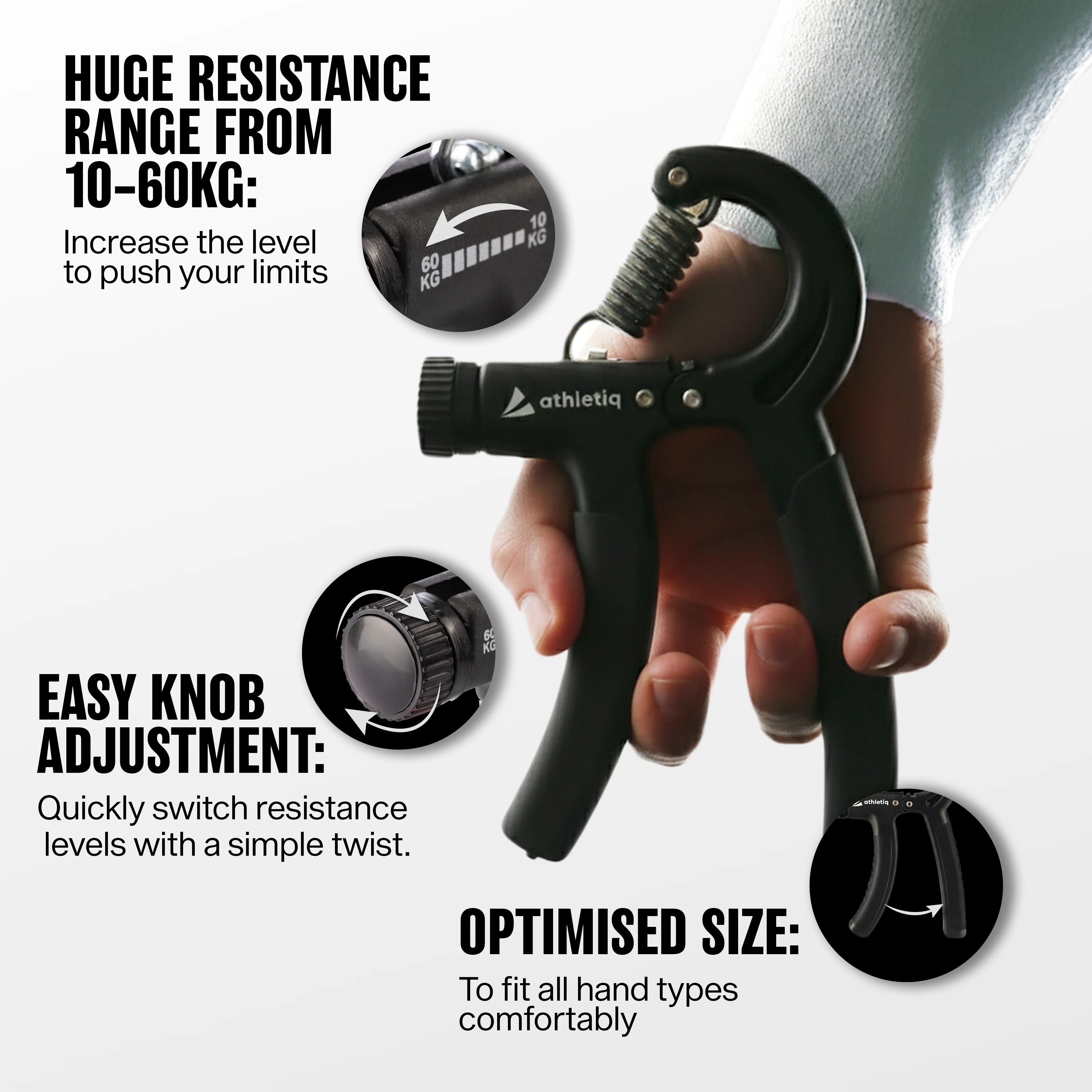 Athletiq Adjustable Hand Grip