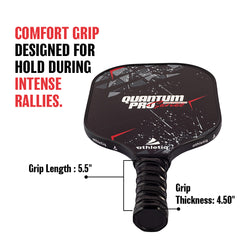 Athletiq Pickleball Paddle QuantumPro Series with SpinX Technology
