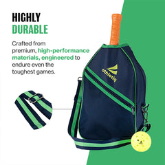 Athletiq Pickleball Crossbody Sports Bag - Navy Blue