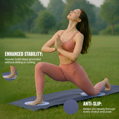 Athletiq ZenPro Yoga Mat (Dark Blue) – With Free Carry Strap