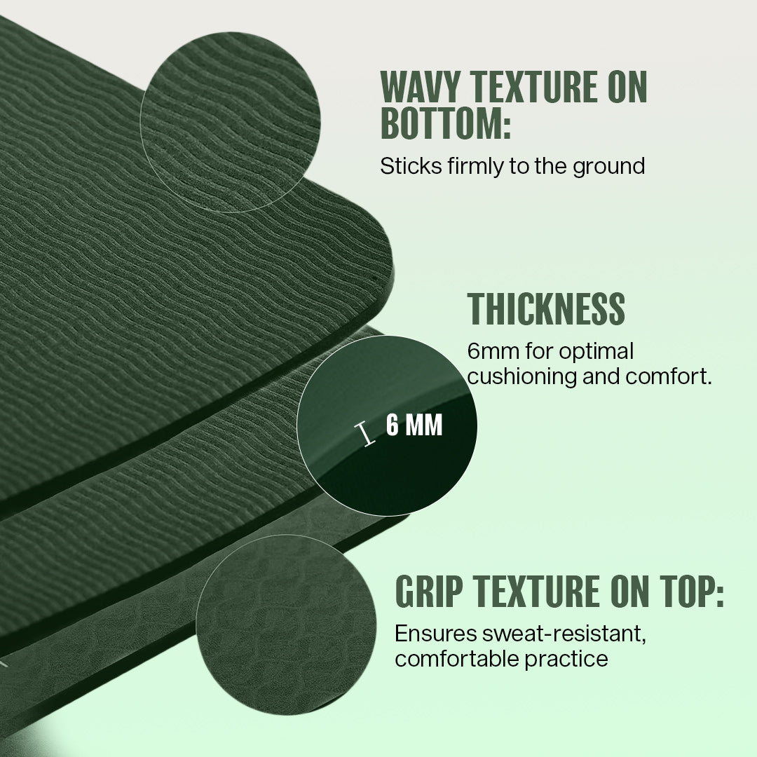 Athletiq ZenPro Yoga Mat – With Free Carry Strap