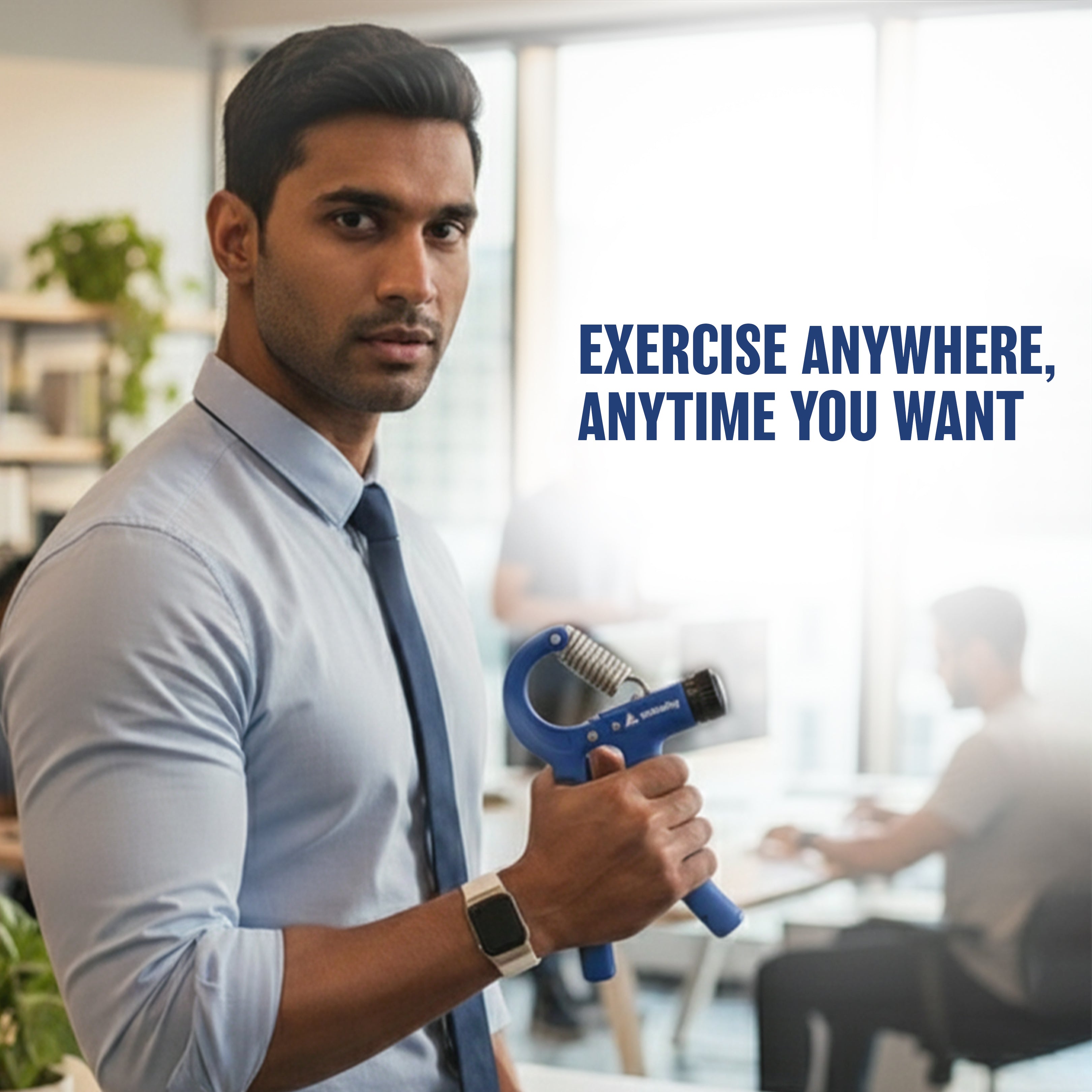 Athletiq Adjustable Hand Grip (Blue)