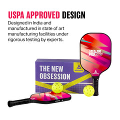 Athletiq Pickleball StellarPro Series Paddle with SpinX Technology