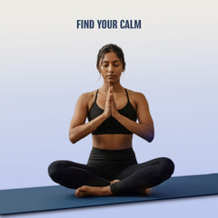 Athletiq ZenPro Yoga Mat (Dark Blue) – With Free Carry Strap