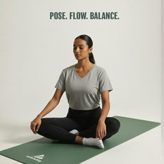 Athletiq FlexPro Yoga Mat (Green) – With Free Carry Strap