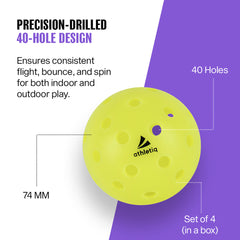 Athletiq Pro 40 Pickleball 40 Holes