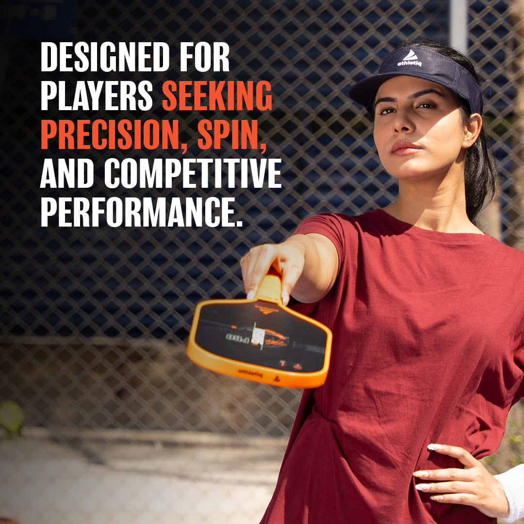 Athletiq SmashPro Raw Carbon Fibre Pickleball Paddle