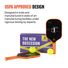 Athletiq SmashPro Raw Carbon Fibre Pickleball Paddle