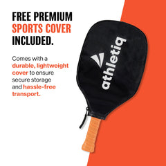 Athletiq SmashPro Raw Carbon Fibre Pickleball Paddle