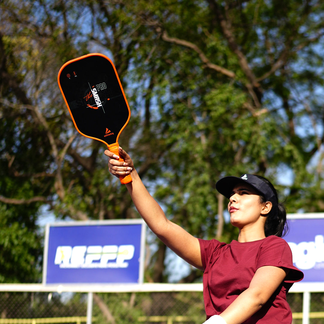 Athletiq SmashPro Raw Carbon Fibre Pickleball Paddle