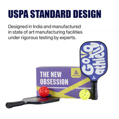 Athletiq FibreGlass Pickleball Paddle with Free Cover - Go Athletiq