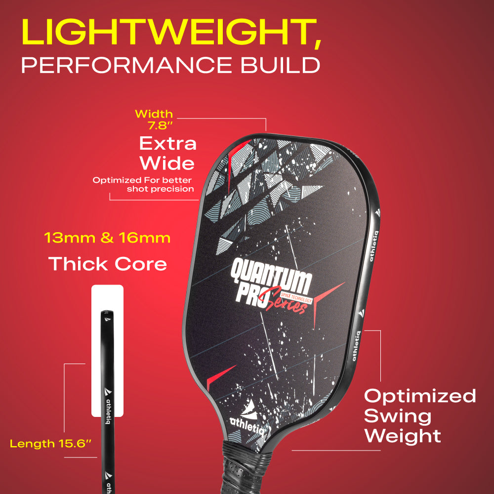 Athletiq QuantumPro 13mm / 16mm Pickleball Paddle