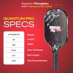 Athletiq QuantumPro 13mm / 16mm Pickleball Paddle