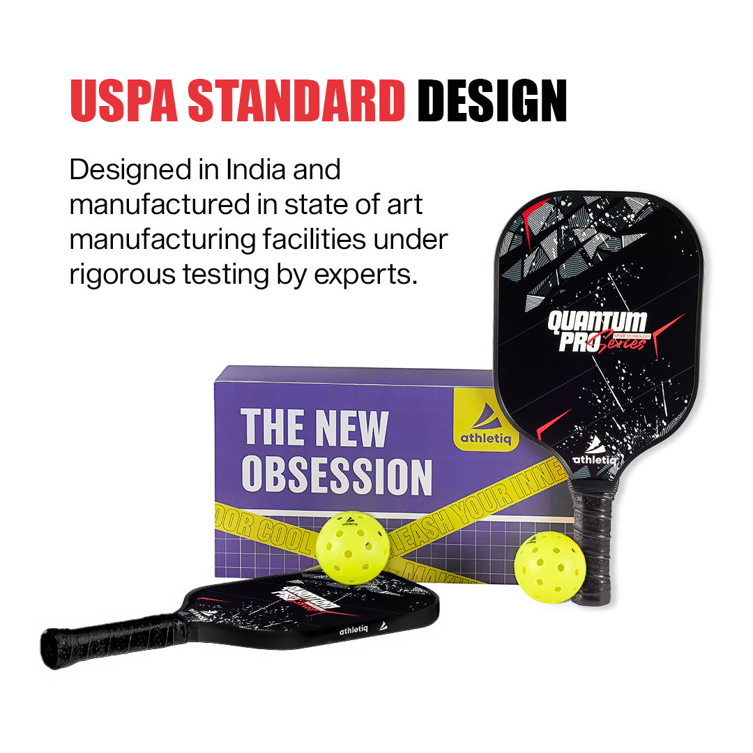 Athletiq Pickleball Paddle QuantumPro Series with SpinX Technology