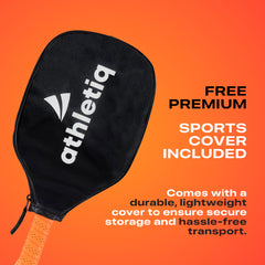 Athletiq SmashPro 3K Raw Carbon Fibre Pickleball Paddle
