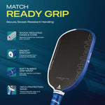 Athletiq Titan (Trilogy Pro Series) Hot Pressed Thermoformed Japanese Toray T700 Elongated Pickleball Paddle