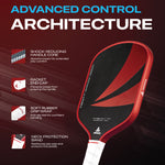 Athletiq Trinity (Trilogy Pro Series) Full Foam Hot Pressed Thermoformed Japanese Toray T700 Elongated Pickleball Paddle