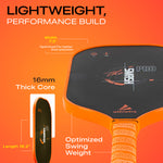 Athletiq SmashPro 3K Raw Carbon Fibre Pickleball Paddle